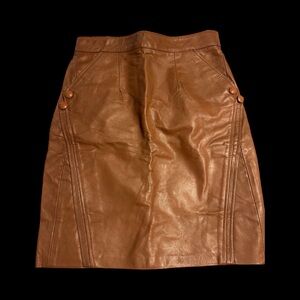 Sarai Brown Leather skirt size my 32 from Mexico